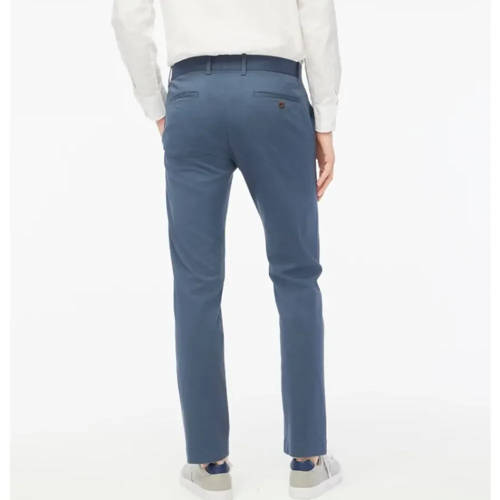 J.Crew Slim Fit Flex Chino Pant Sz 32x32 Legacy Blue Straight Flat Front Zip Fly